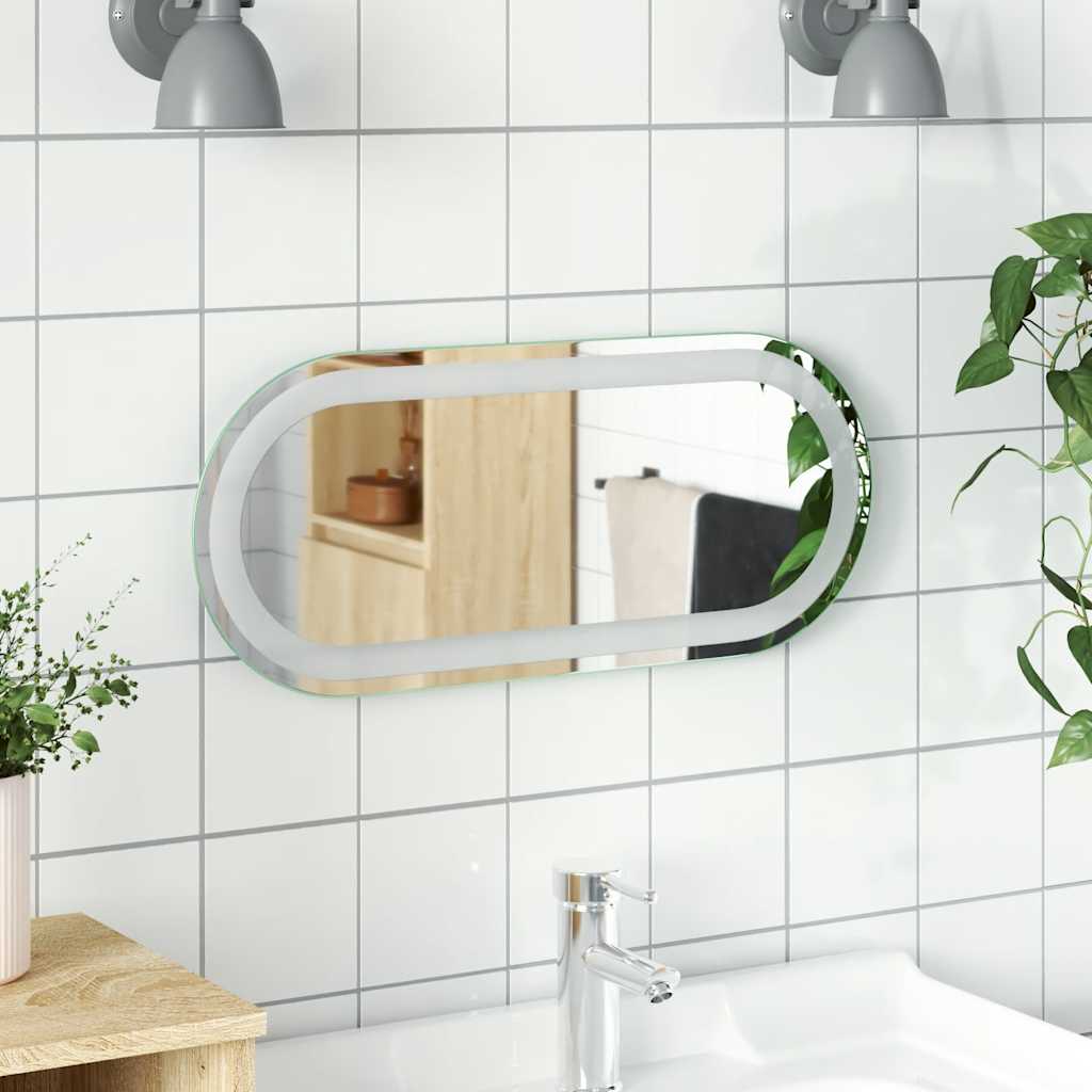 Espejo De Baño Led Ovalado