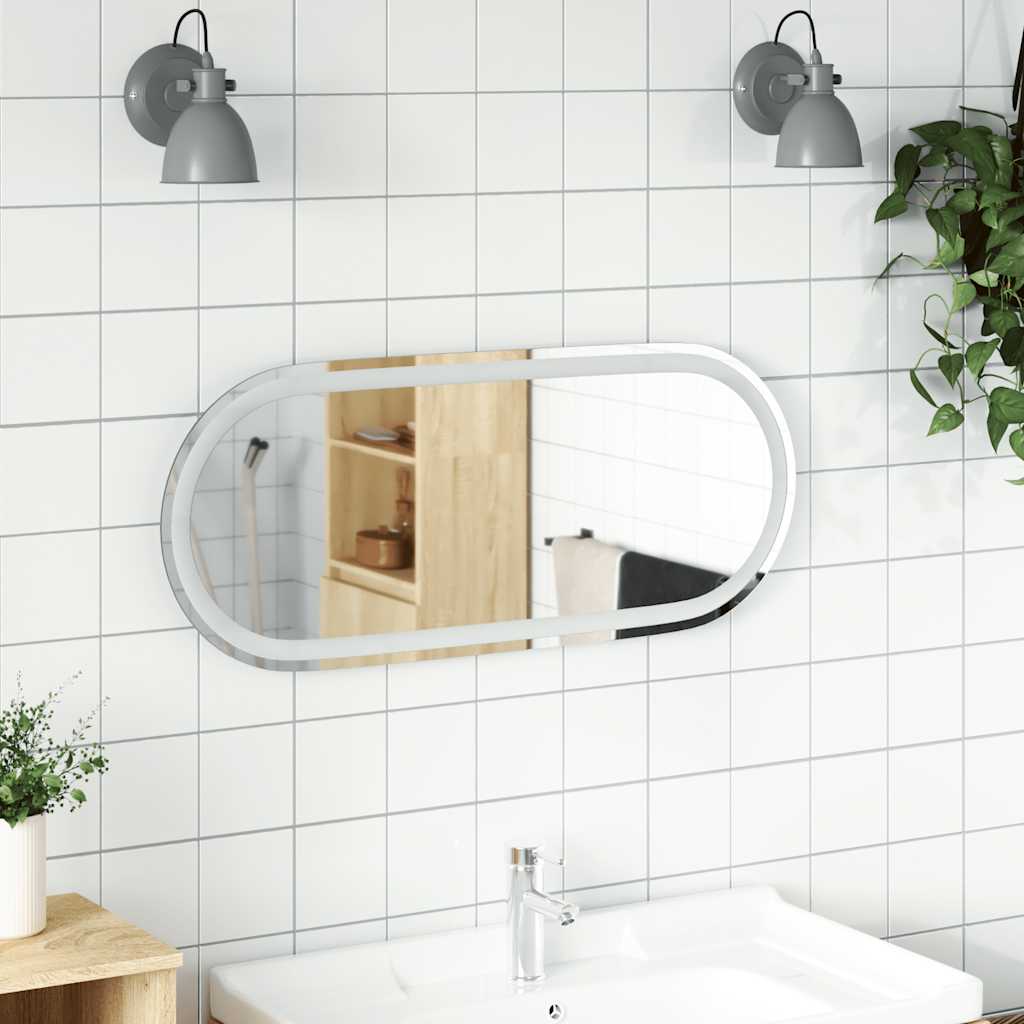 Espejo De Baño Led Ovalado