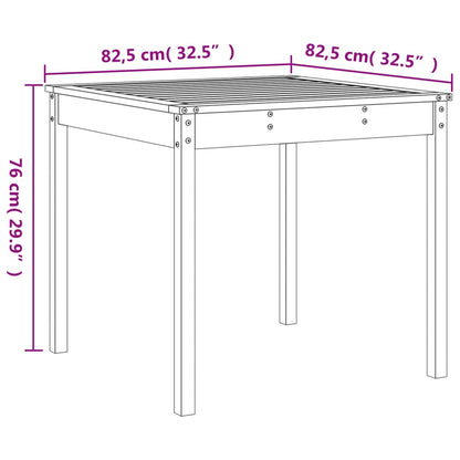 Mesa Y Sillas De Jardín 3 Pzas Madera Maciza Douglas