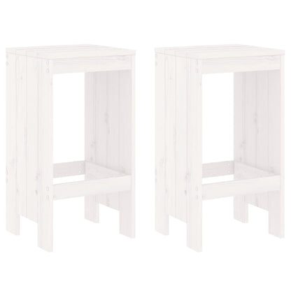 Set De Mesa Y Taburetes Altos Jardín 3 Pzas Madera