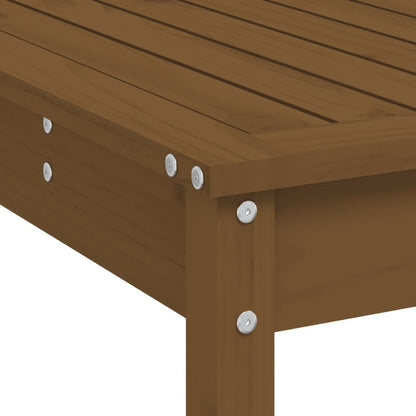 Mesa Y Taburetes Altos De Jardín 9 Pzas Madera