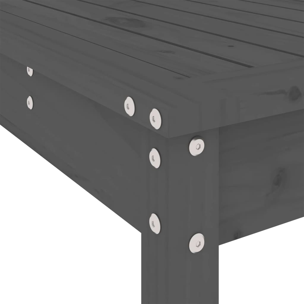 Set De Mesa Y Taburetes Altos Jardín 3 Piezas Madera