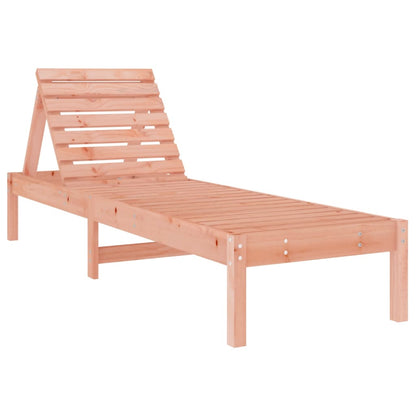 Tumbona De Madera Maciza Douglas 199,5X60X74 Cm