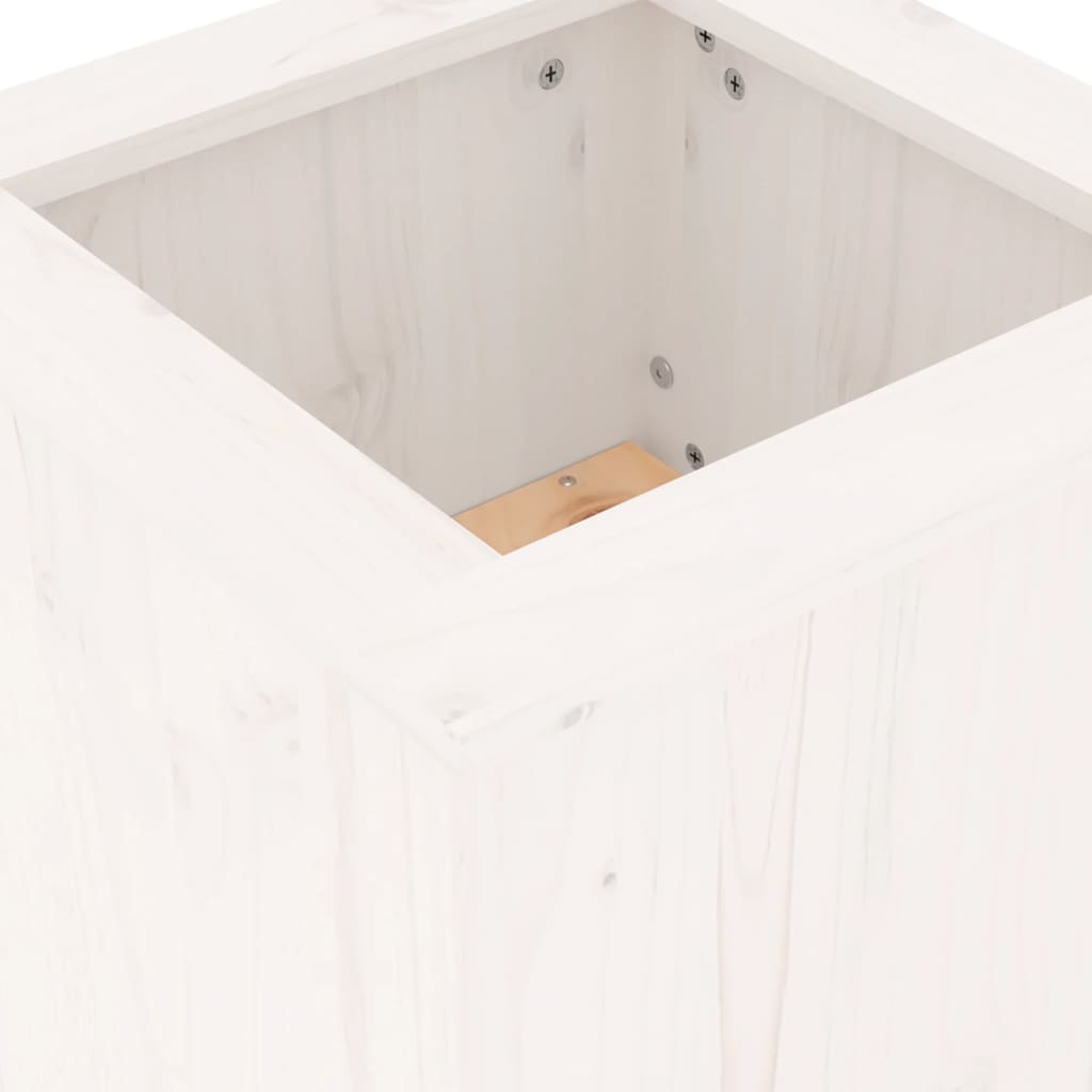 Banco Con Jardineras Madera De 184,5X39,5X56,5 Cm