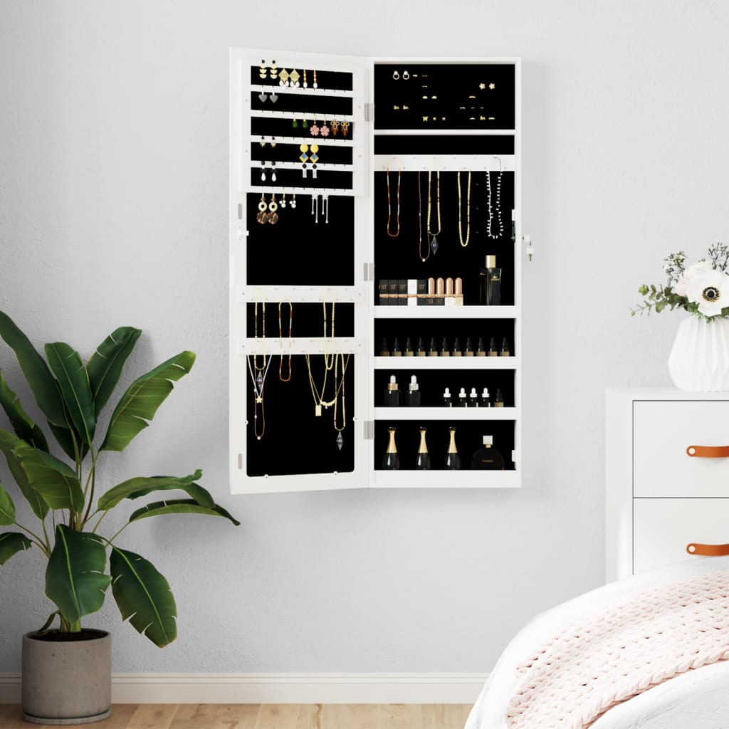 Espejo Con Joyero De Pared 37,5X10X106 Cm