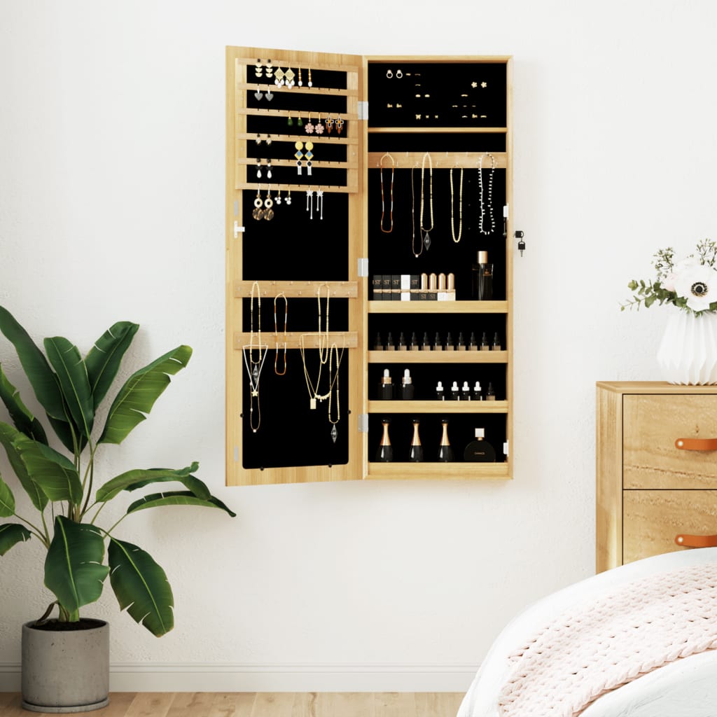 Espejo Con Joyero De Pared 37,5X10X106 Cm