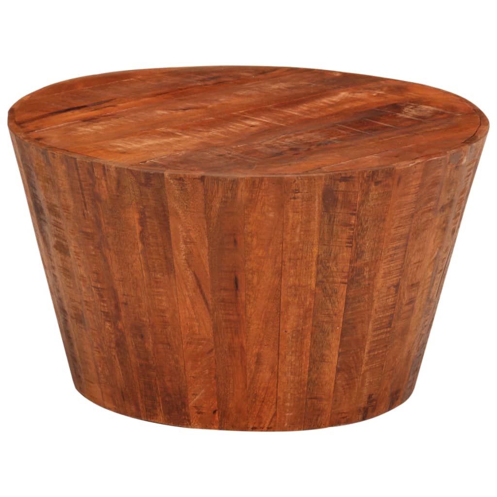 Mesa De Centro De Madera Maciza De Mango Rugosa