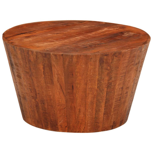 Mesa De Centro De Madera Maciza De Mango Rugosa