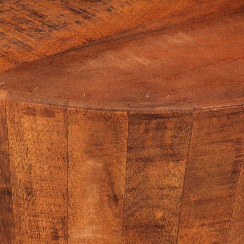 Mesa De Centro De Madera Maciza De Mango Rugosa