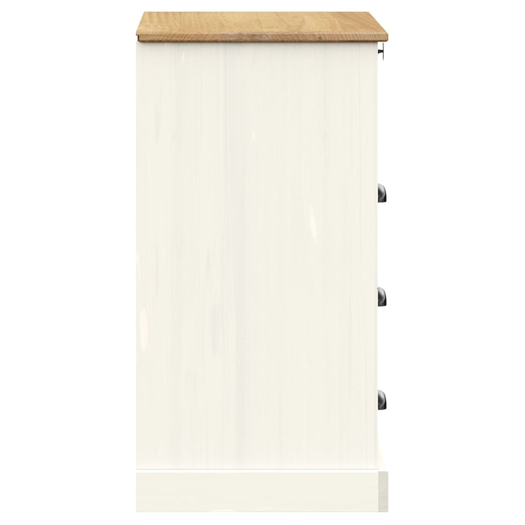 Cómoda Vigo Madera Maciza Pino 80X40X76 Cm