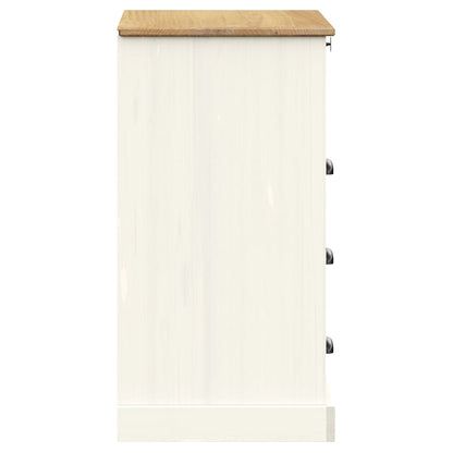 Cómoda Vigo Madera Maciza Pino 80X40X76 Cm