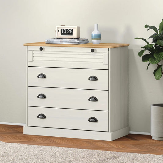 Cómoda Vigo Madera Maciza Pino 80X40X76 Cm