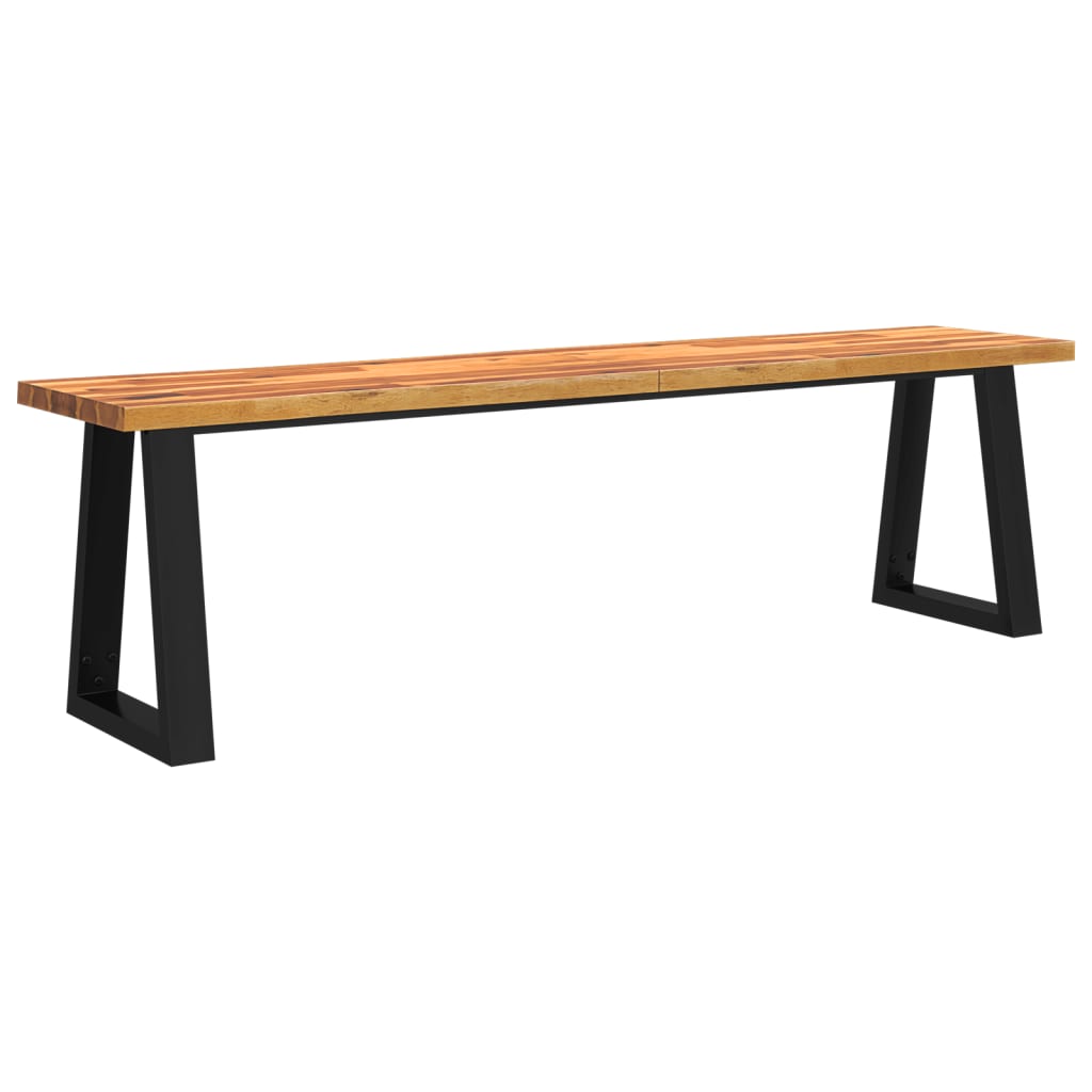 Juego De Comedor Con Borde Vivo 3 Piezas Madera Maciza Acacia