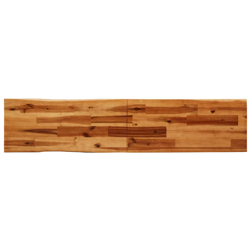 Juego De Comedor Con Borde Vivo 3 Piezas Madera Maciza Acacia