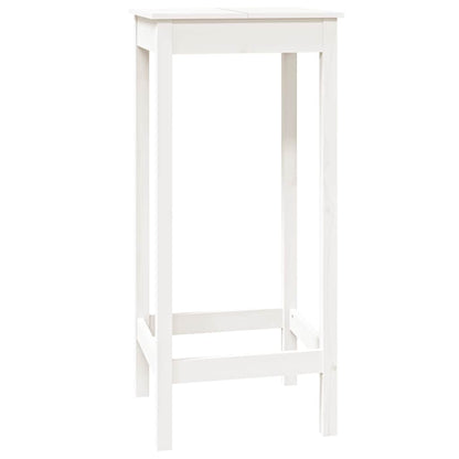 Mesa Alta De Bar Madera Maciza De Pino 50X50X110 Cm