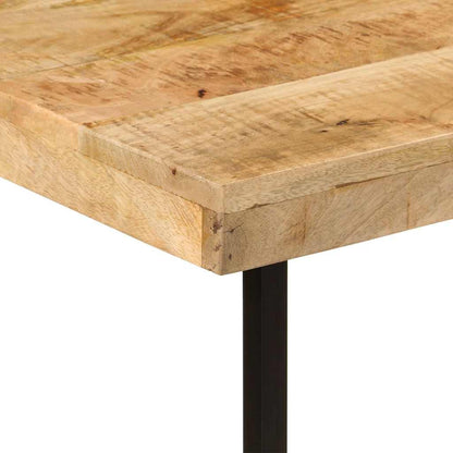 Escritorio Madera Maciza Mango Y Hierro 165X110X77 Cm