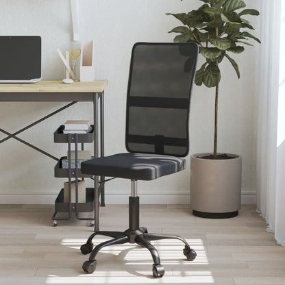 Silla De Oficina Regulable En Altura Tela De Malla Blanca