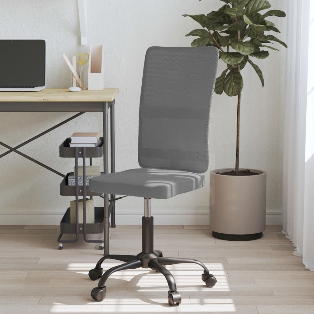 Silla De Oficina Regulable En Altura Tela De Malla Blanca