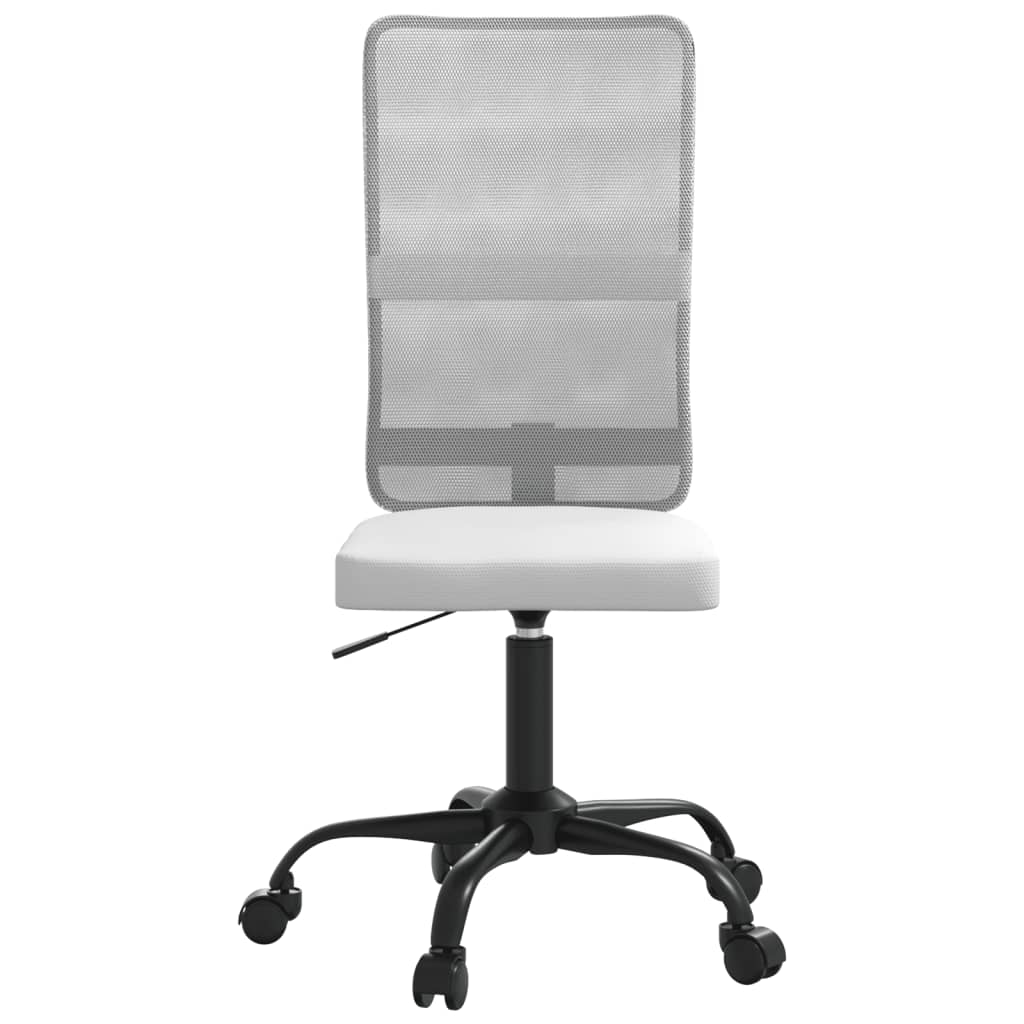 Silla De Oficina Regulable En Altura Tela De Malla Blanca