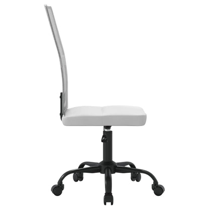 Silla De Oficina Regulable En Altura Tela De Malla Blanca