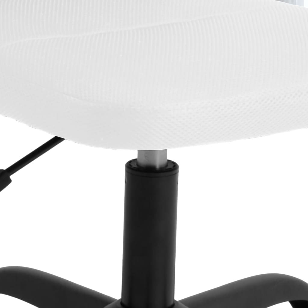 Silla De Oficina Regulable En Altura Tela De Malla Blanca