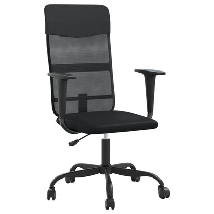 Silla De Oficina Altura Ajustable Tela Malla Y Cuero Pe