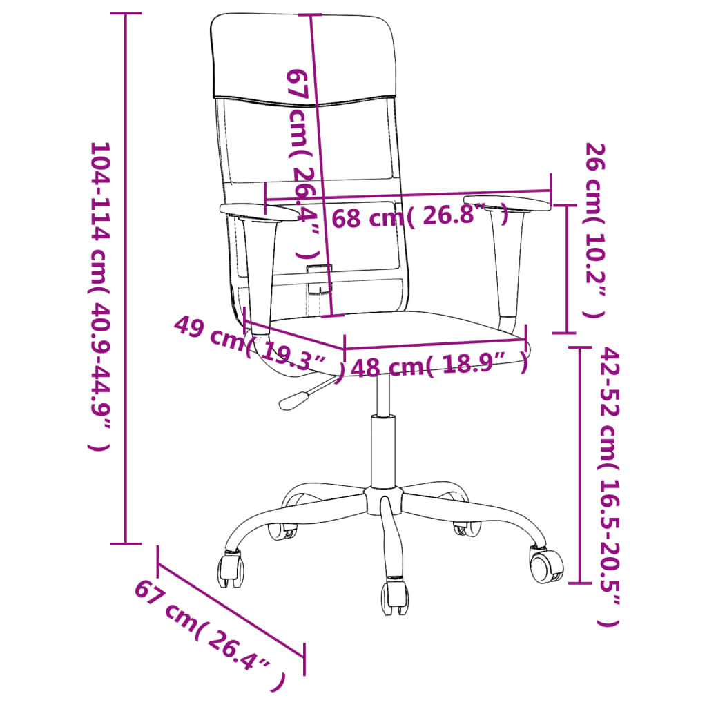 Silla De Oficina Altura Ajustable Tela Malla Y Cuero Pe