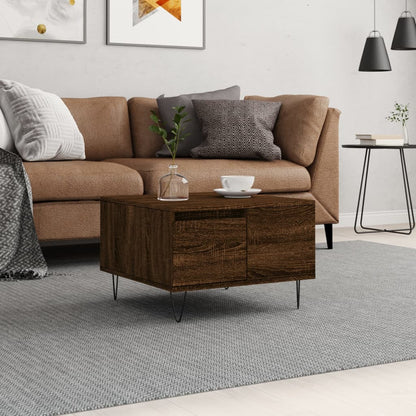 Mesa De Centro Madera Contrachapada 55X55X36,5 Cm