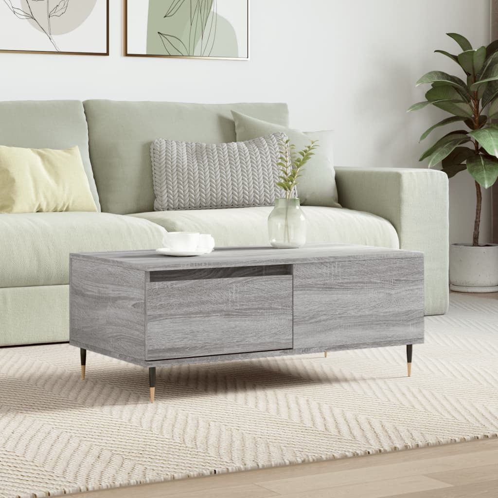 Mesa De Centro Madera Contrachapada 90X50X36,5 Cm
