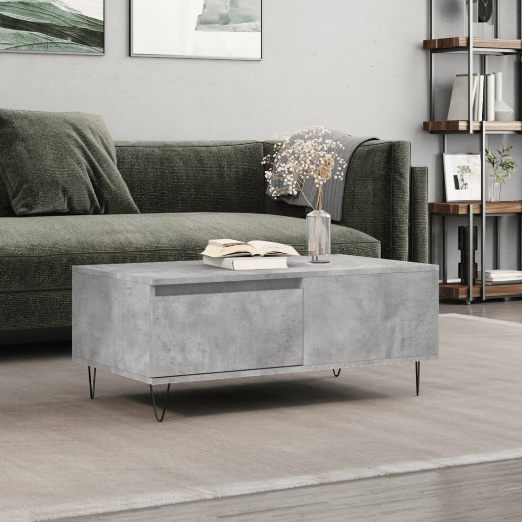 Mesa De Centro Madera Contrachapada 90X50X36,5 Cm
