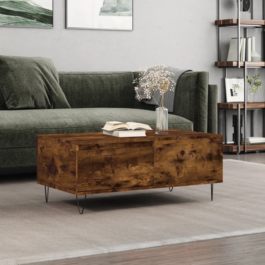 Mesa De Centro Madera Contrachapada 90X50X36,5 Cm