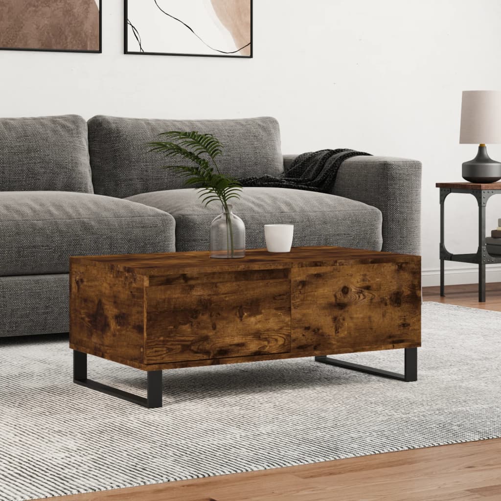 Mesa De Centro Madera Contrachapada 90X50X36,5 Cm