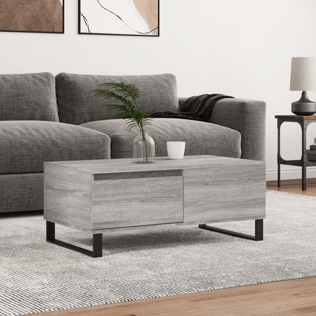 Mesa De Centro Madera Contrachapada 90X50X36,5 Cm