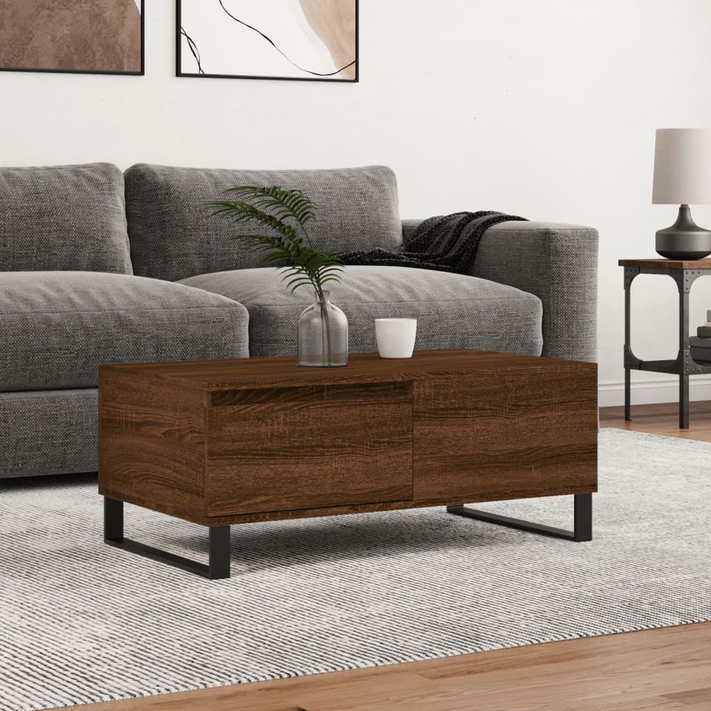 Mesa De Centro Madera Contrachapada 90X50X36,5 Cm
