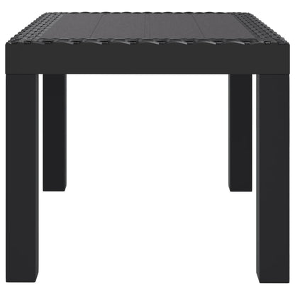 Mesa De Jardín Pp Gris 59X47X40 Cm