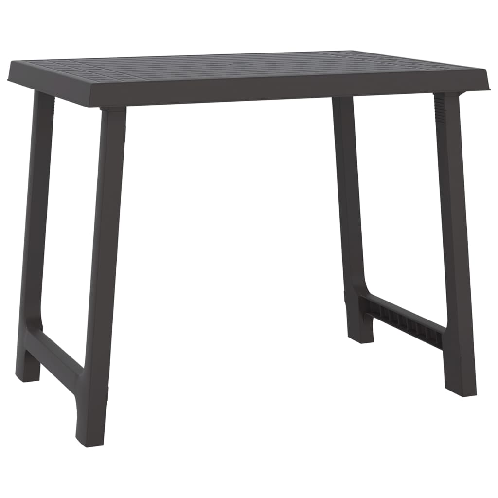 Mesa De Camping Aspecto De Madera Pp Gris 79X56X64 Cm