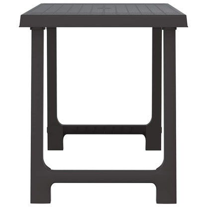 Mesa De Camping Aspecto De Madera Pp Gris 79X56X64 Cm
