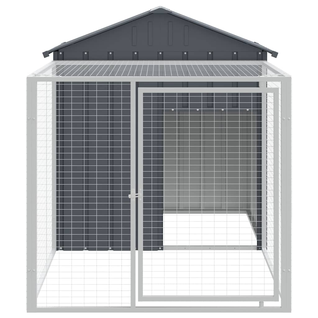 Jaula Para Gallinas Con Corral Acero Galvanizado