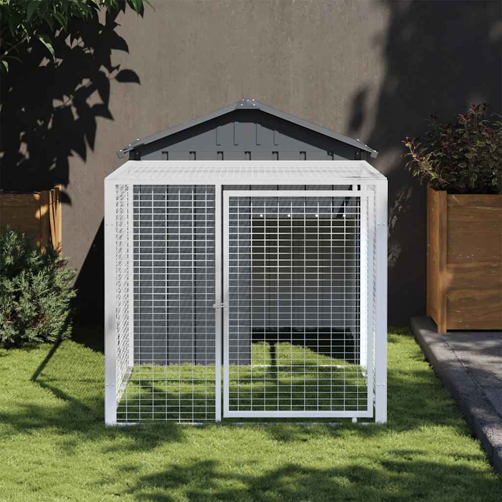 Jaula Para Gallinas Con Corral Acero Galvanizado