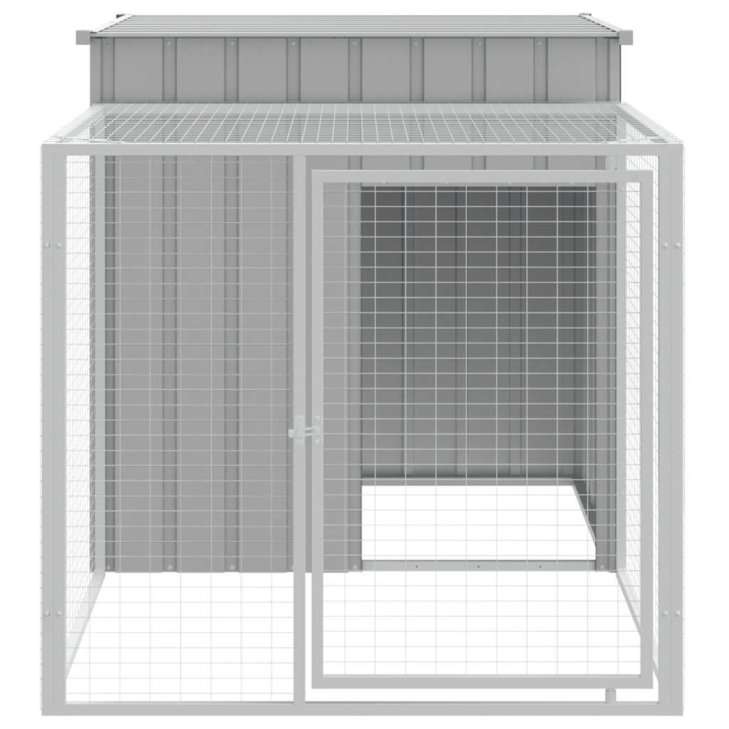 Jaula Para Gallinas Con Corral, , , Acero Galvanizado