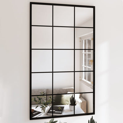 Espejo De Pared Rectangular De Hierro Negro