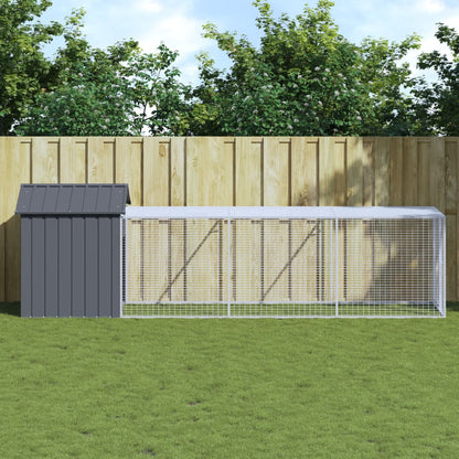 Jaula Para Gallinas Con Corral Acero Galvanizado