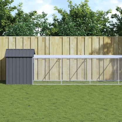 Jaula Para Gallinas Con Corral Acero Galvanizado
