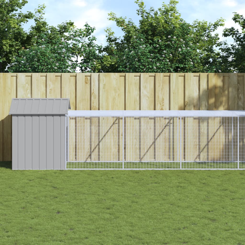 Jaula Para Gallinas Con Corral Acero Galvanizado