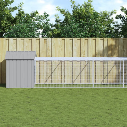 Jaula Para Gallinas Con Corral Acero Galvanizado