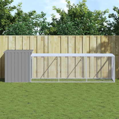 Jaula Para Gallinas Con Corral, , , Acero Galvanizado