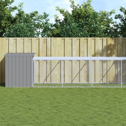 Jaula Para Gallinas Con Corral, , , Acero Galvanizado
