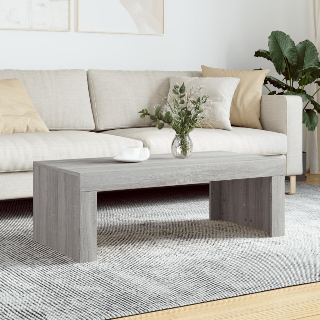 Mesa De Centro Madera De Ingeniería 102X50X35 Cm