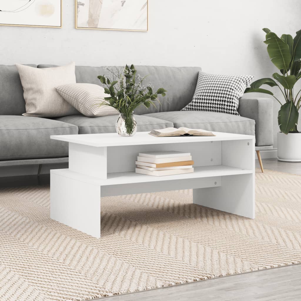 Mesa De Centro Madera De Ingeniería 90X55X42,5 Cm