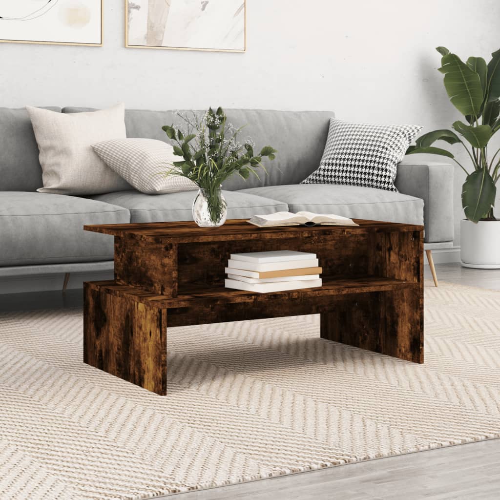 Mesa De Centro Madera De Ingeniería 90X55X42,5 Cm